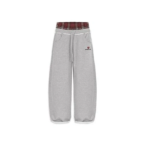 Layered-Waistband Jogger Pants