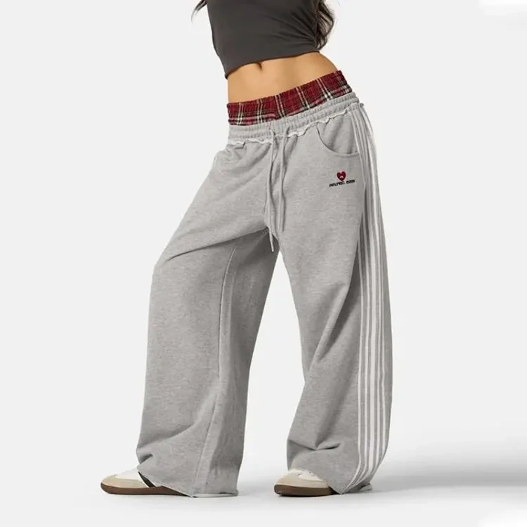 Layered-Waistband Jogger Pants -2