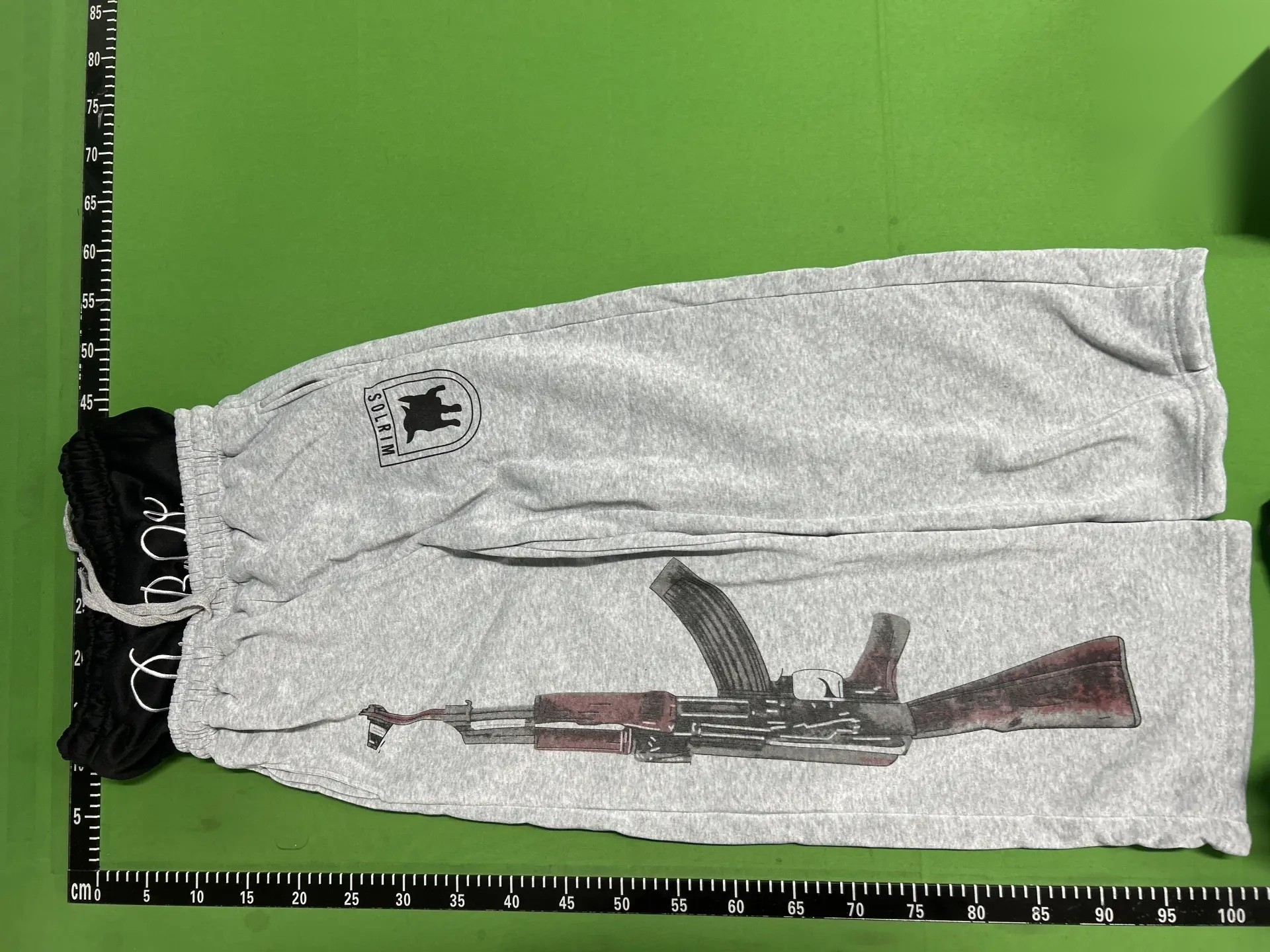 Double-Waistband Graphic Jogger Pants -5
