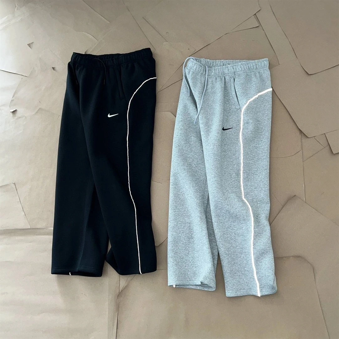 Reflective-Piping Track Pants