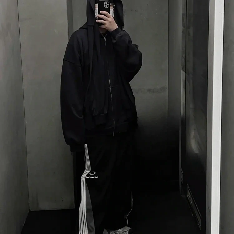 Double-Waistband Side-Stripe Track Pants -4