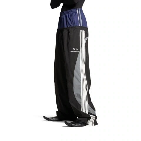 Double-Waistband Side-Stripe Track Pants -2