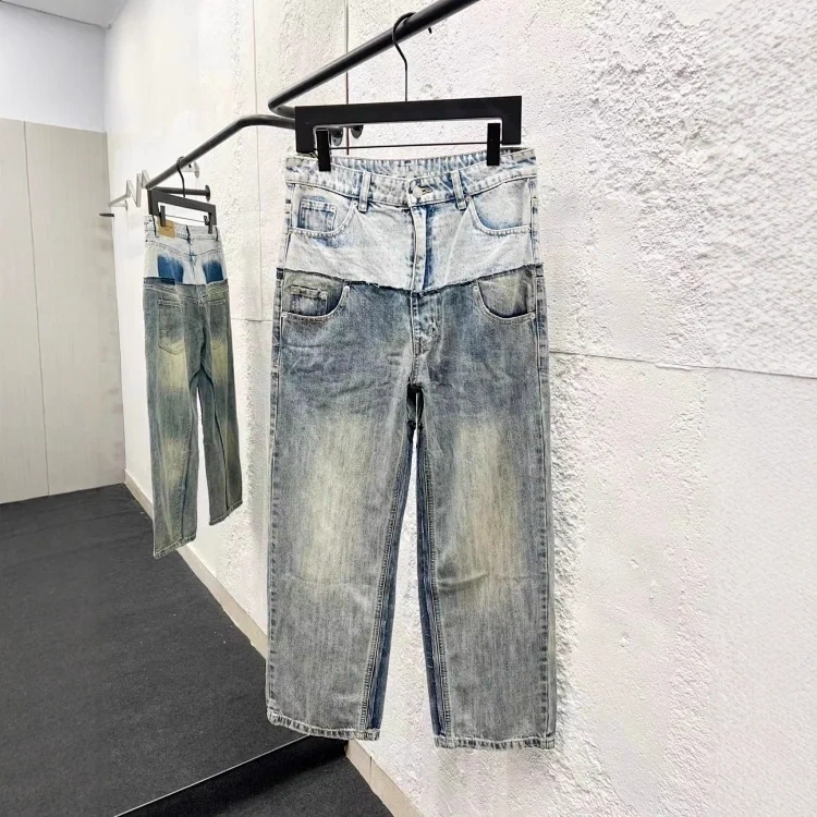 Distressed Straight-Leg Jeans Collection -3