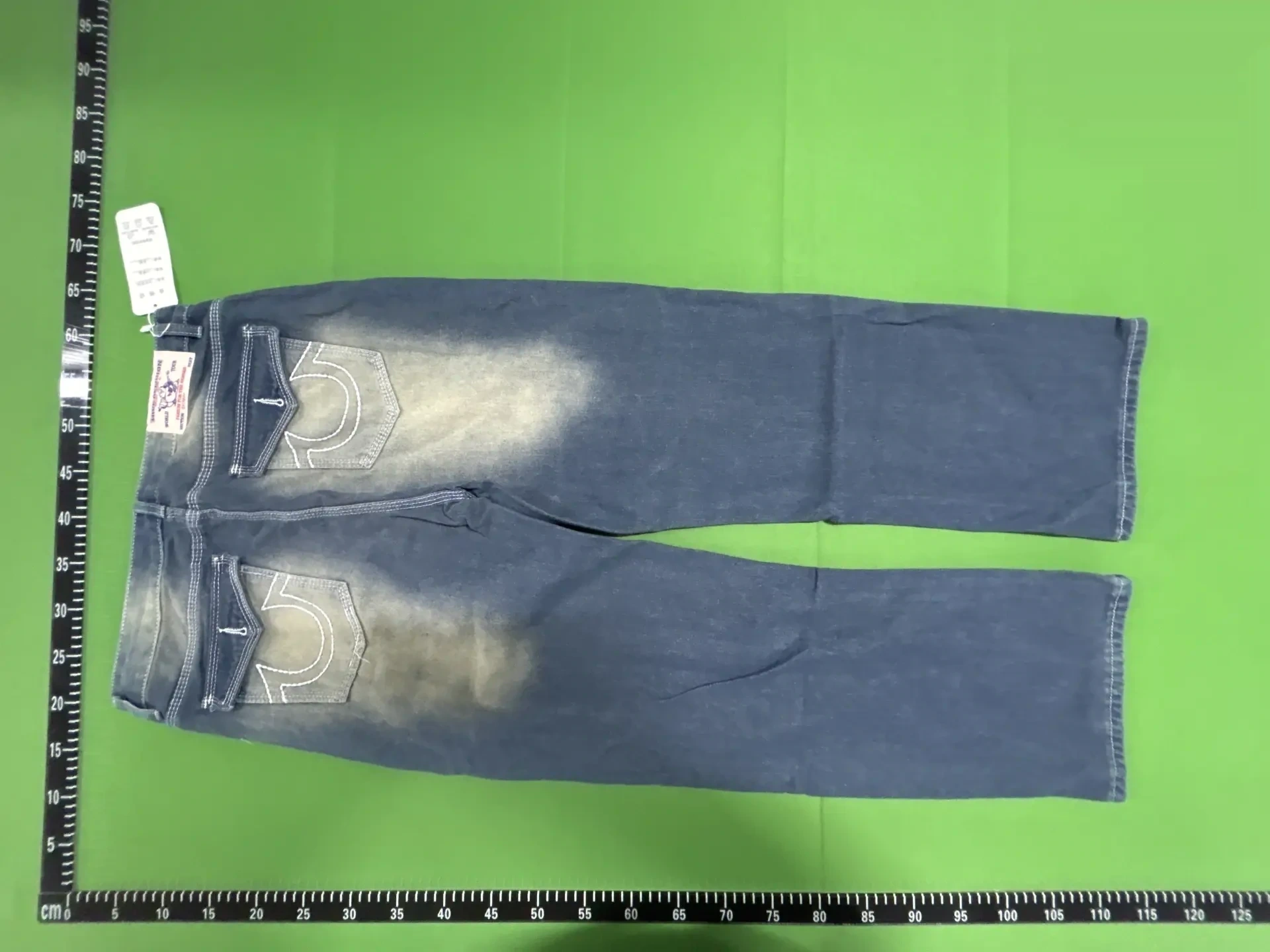 Contrast-Stitch Straight-Leg Jeans -6