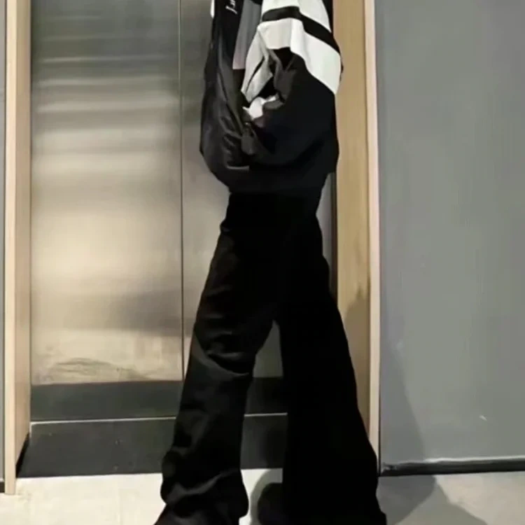 Flared Casual Trousers -4