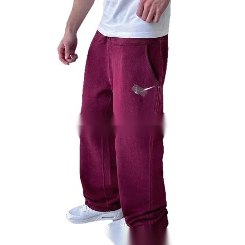 Embroidered Wide-Leg Sweatpants -7