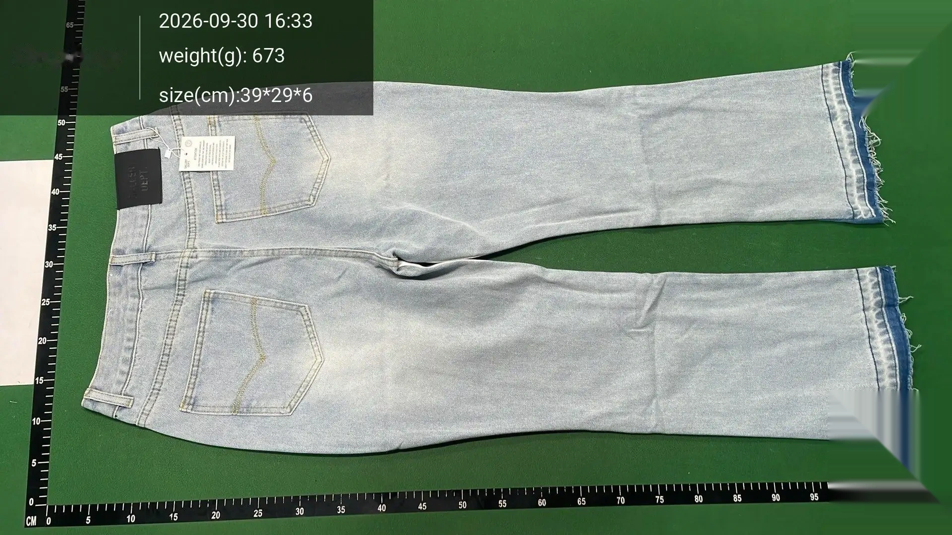 Contrast-Panel Flared Jeans -3
