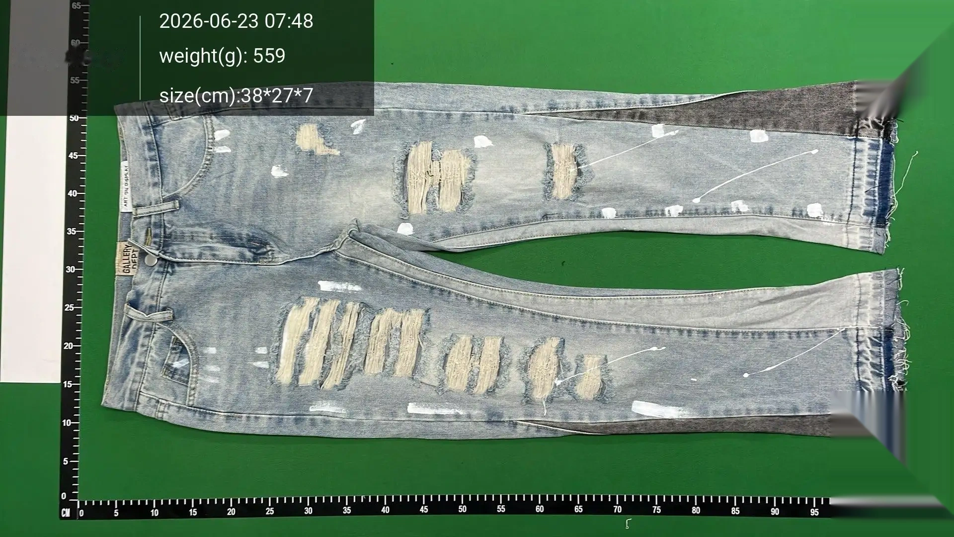 Distressed Straight-Leg Jeans -5