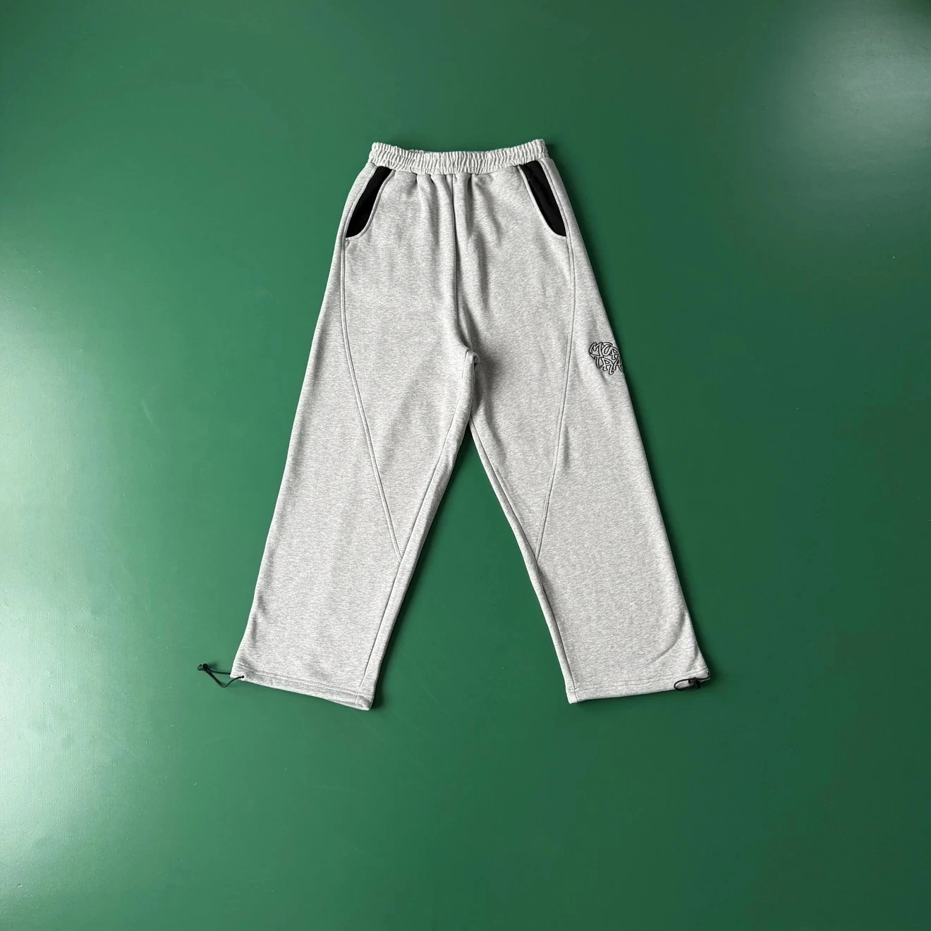 Embroidered Panel Sweatpants