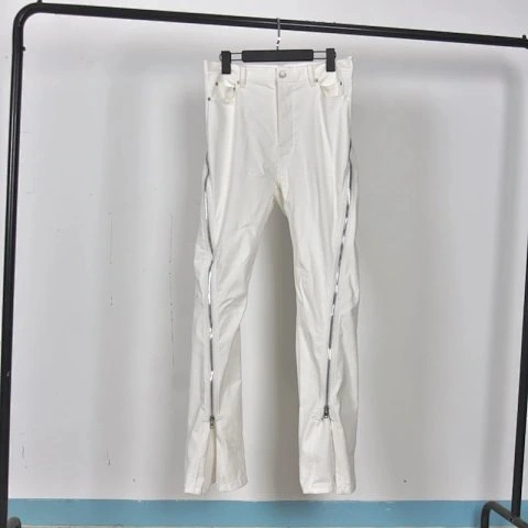 Zip-Detail Flared Trousers -2