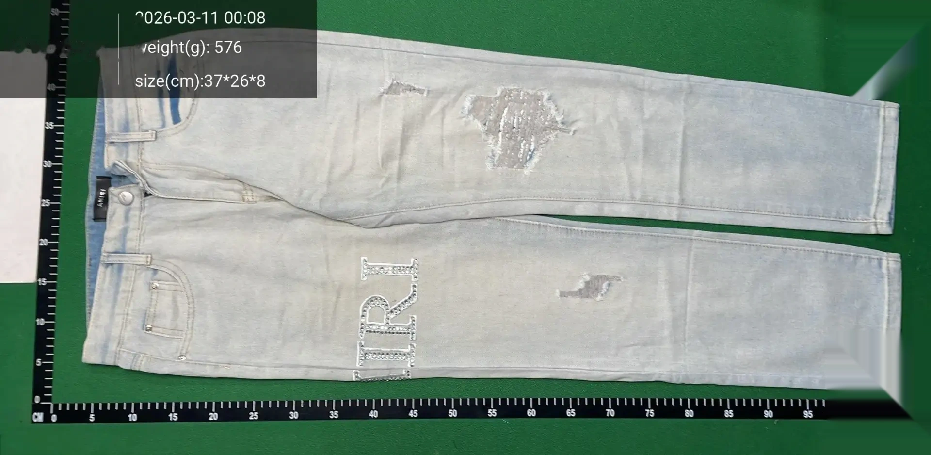Embroidered Distressed Jeans Collection -2