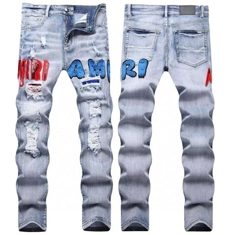Embroidered Distressed Jeans Collection -5