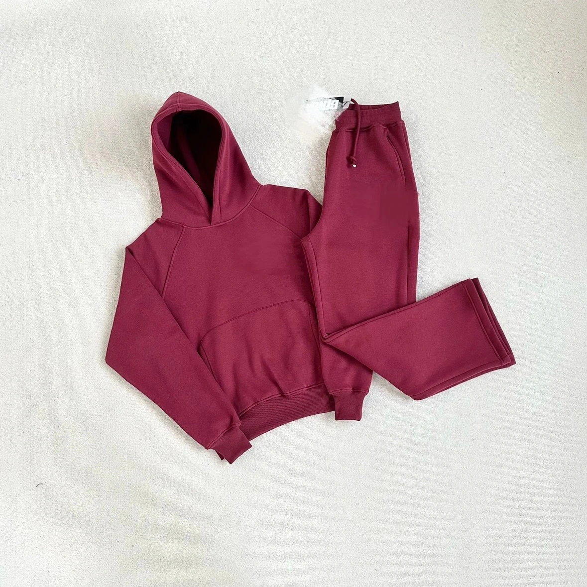Burgundy Hoodie and Sweatpants