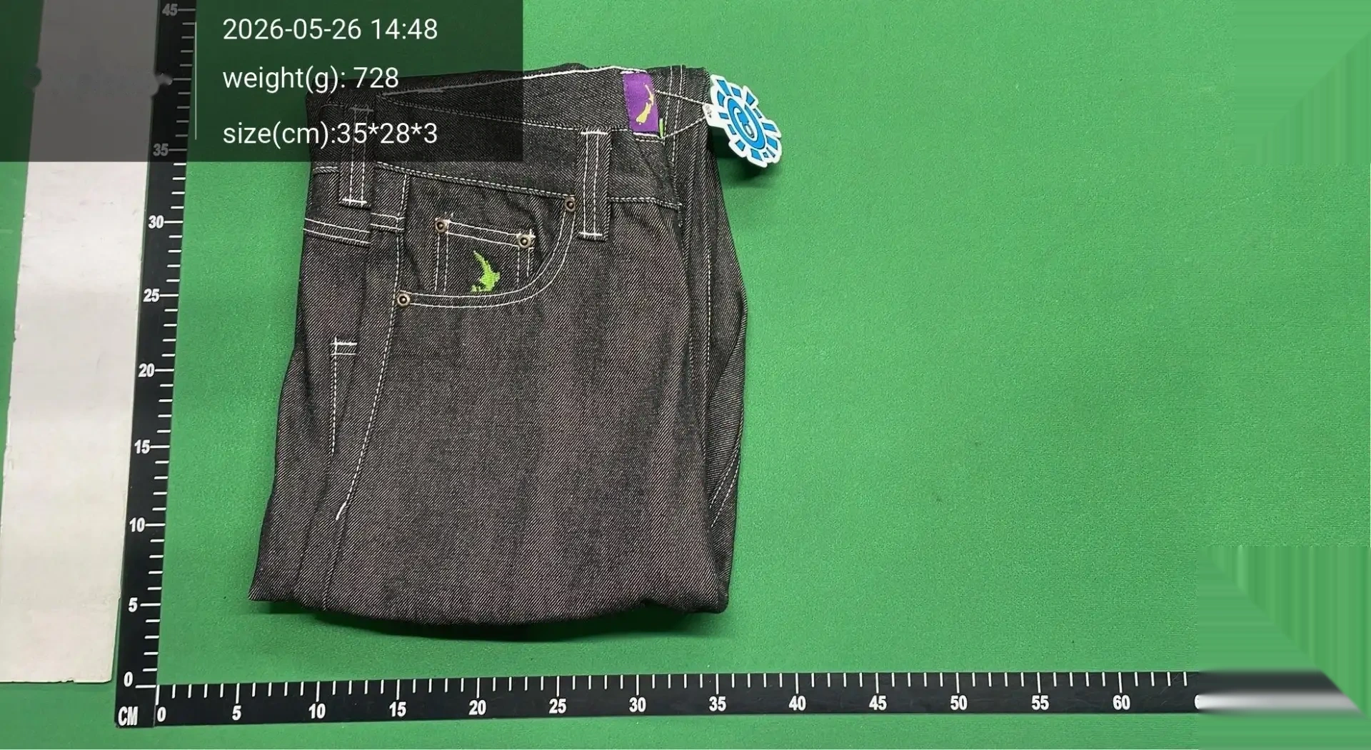 Embroidered Wide-Leg Jeans - 45A8 -3