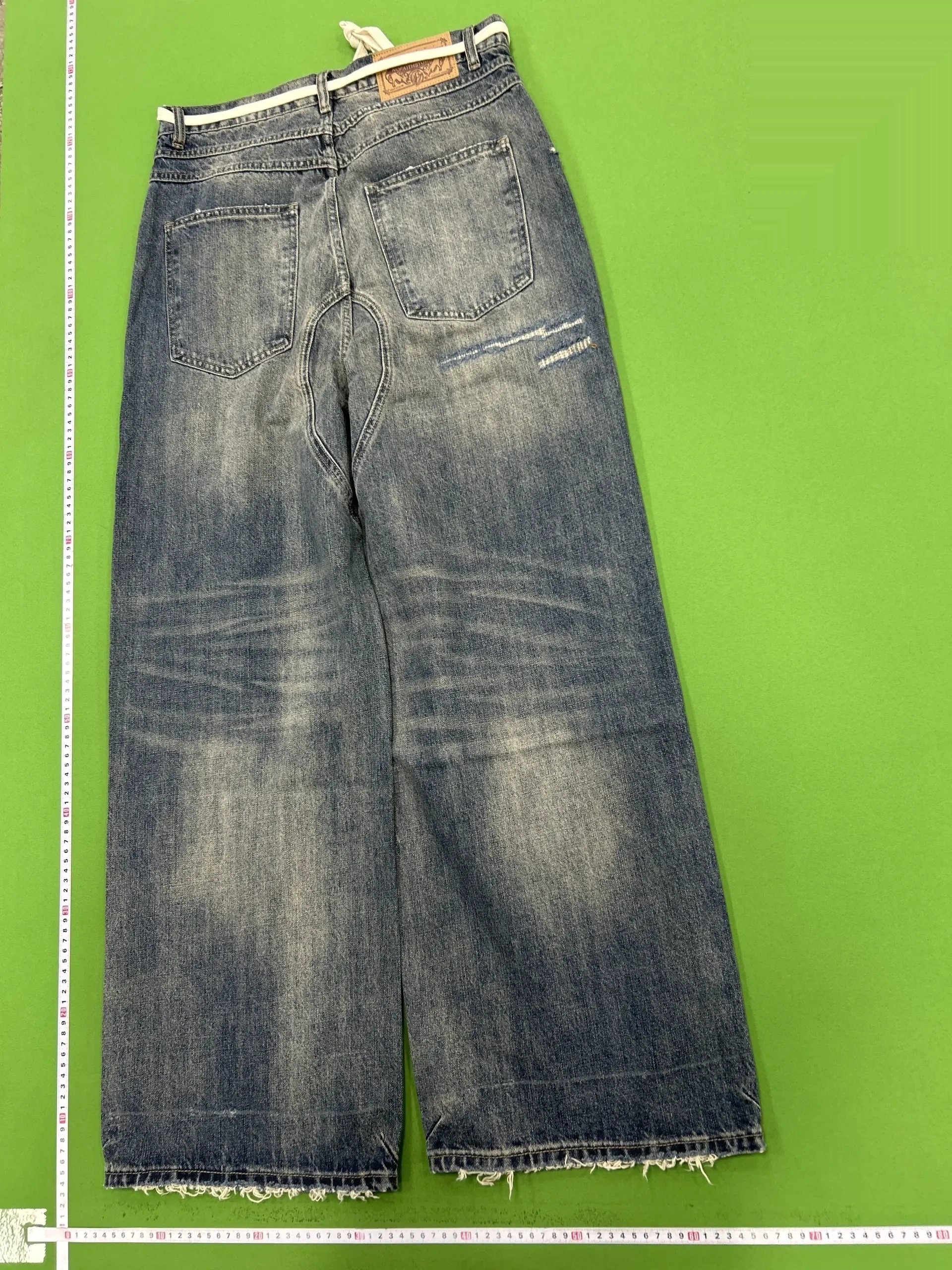 Washed Wide-Leg Jeans - 019 -3