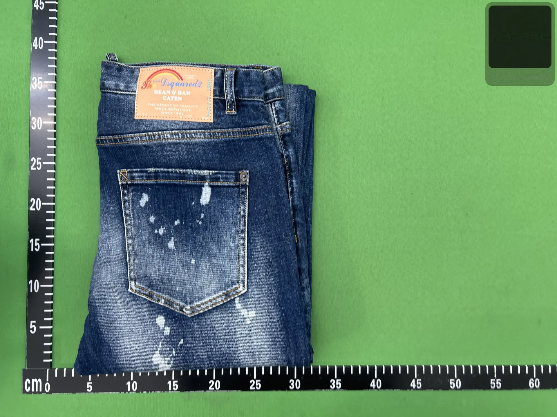 Paint-Splatter Distressed Skinny Jeans - D2 -4