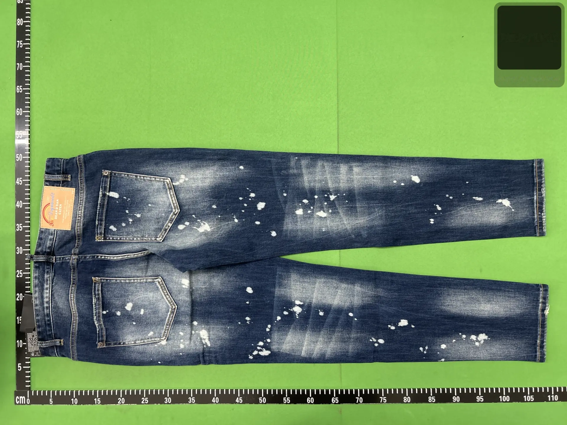 Paint-Splatter Distressed Skinny Jeans - D2 -5