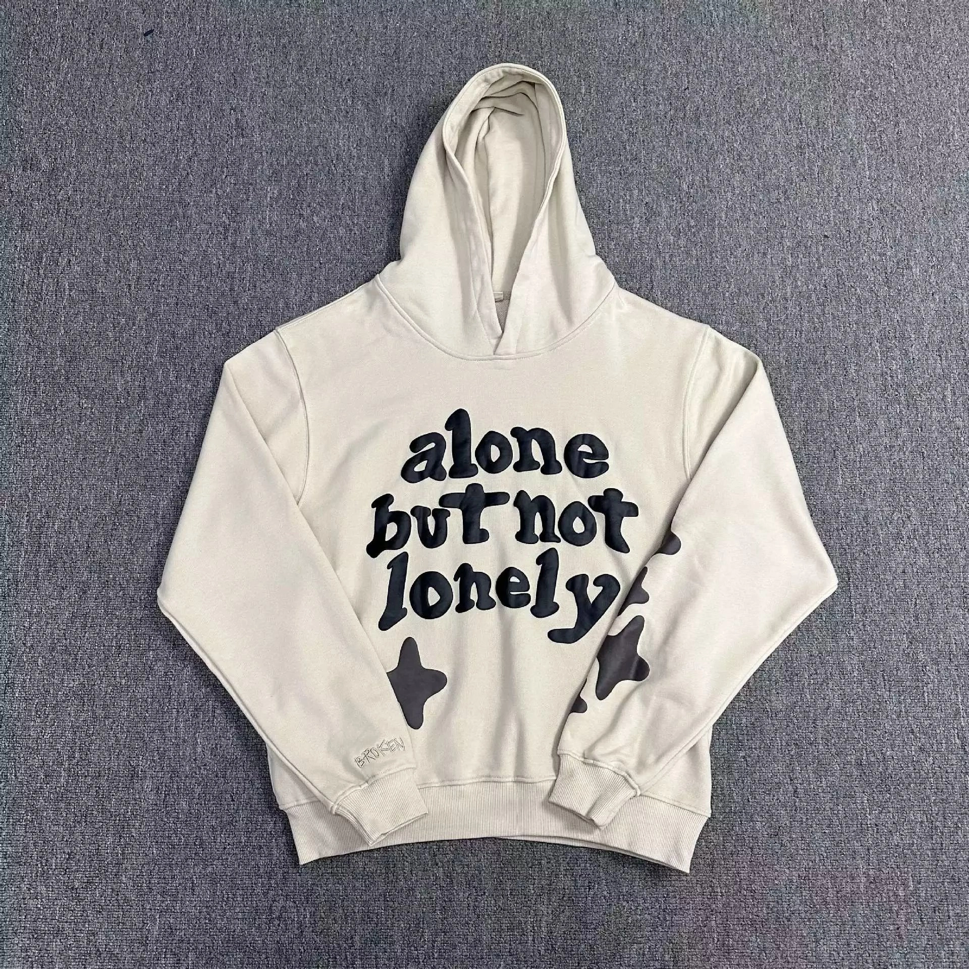 Puff-Print Lettering Pullover 