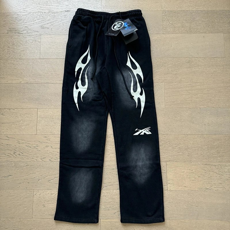 Flame-Graphic Drawstring Sweat