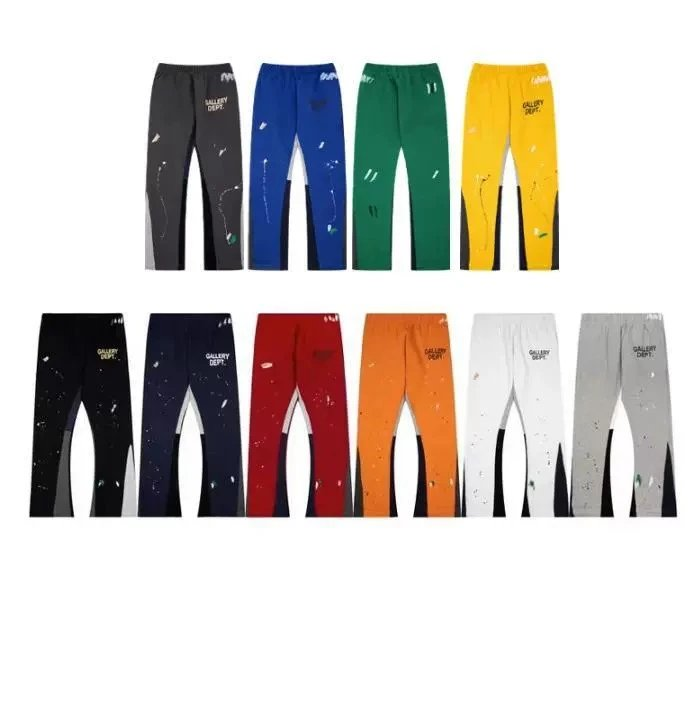 Paint-Splatter Track Pants Col