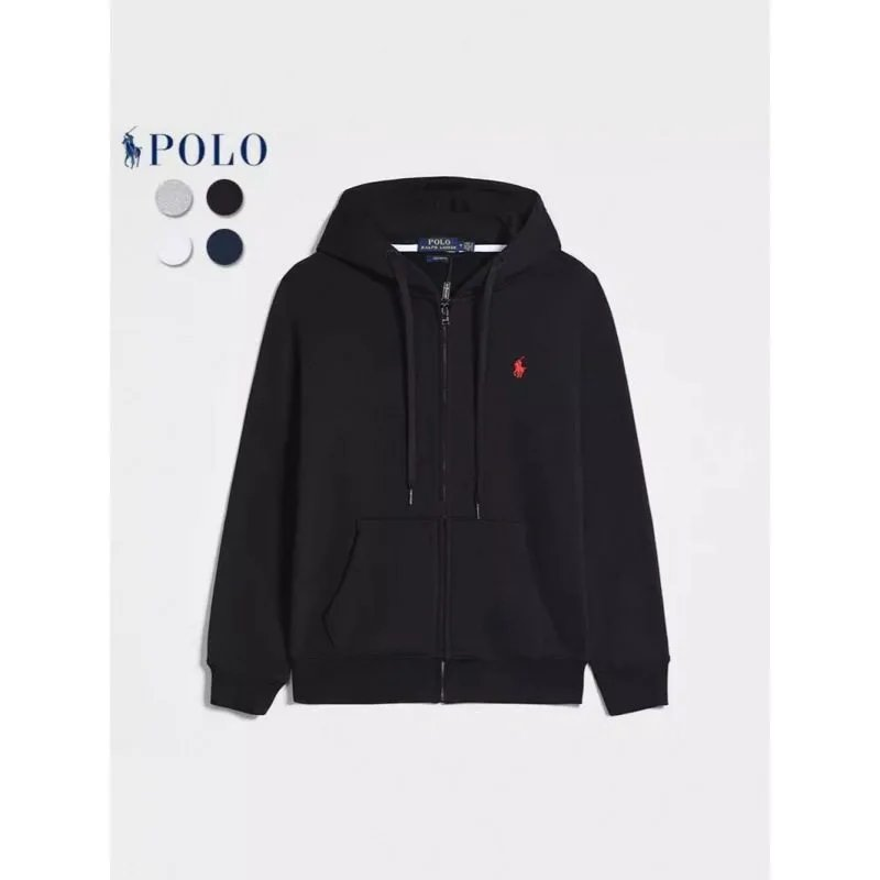 Full-Zip Drawstring Hoodie - 1