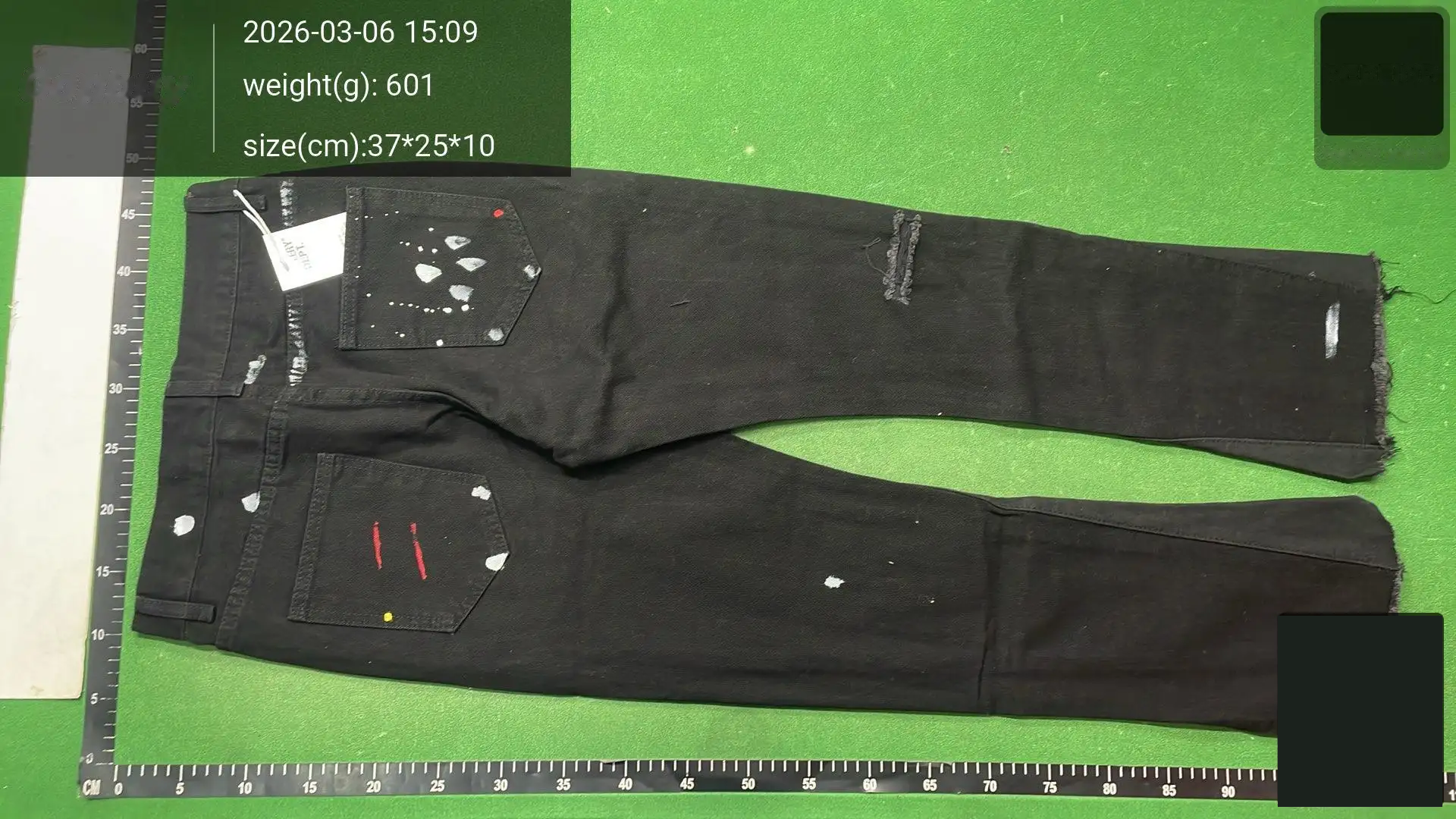 Washed Distressed Patchwork Jeans - YHH28 -3