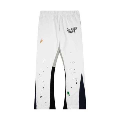 Paint-Splatter Paneled Sweatpants - TOP -5