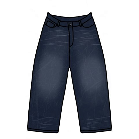 Paint-Splatter Wide-Leg Jeans - MVT -2