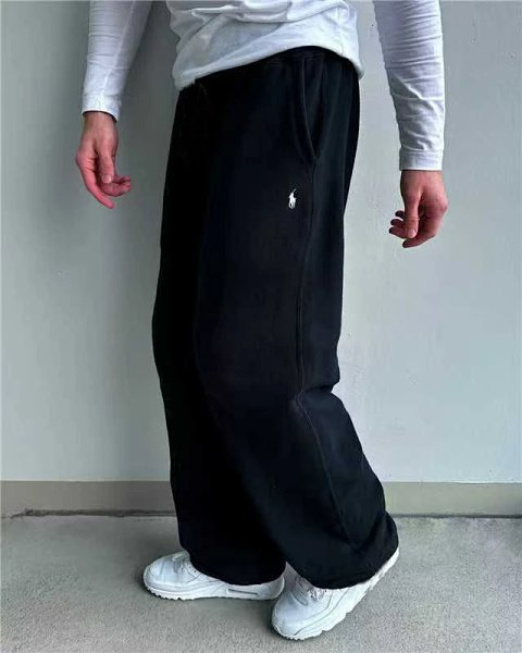 Wide-Leg Drawstring Sweatpants - 067 -2
