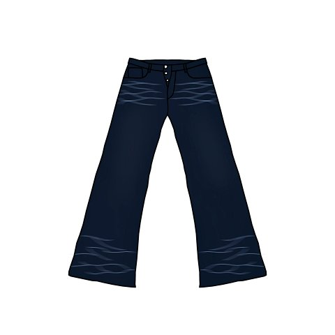 Paint-Splatter Wide-Leg Denim Jeans - MVT -2
