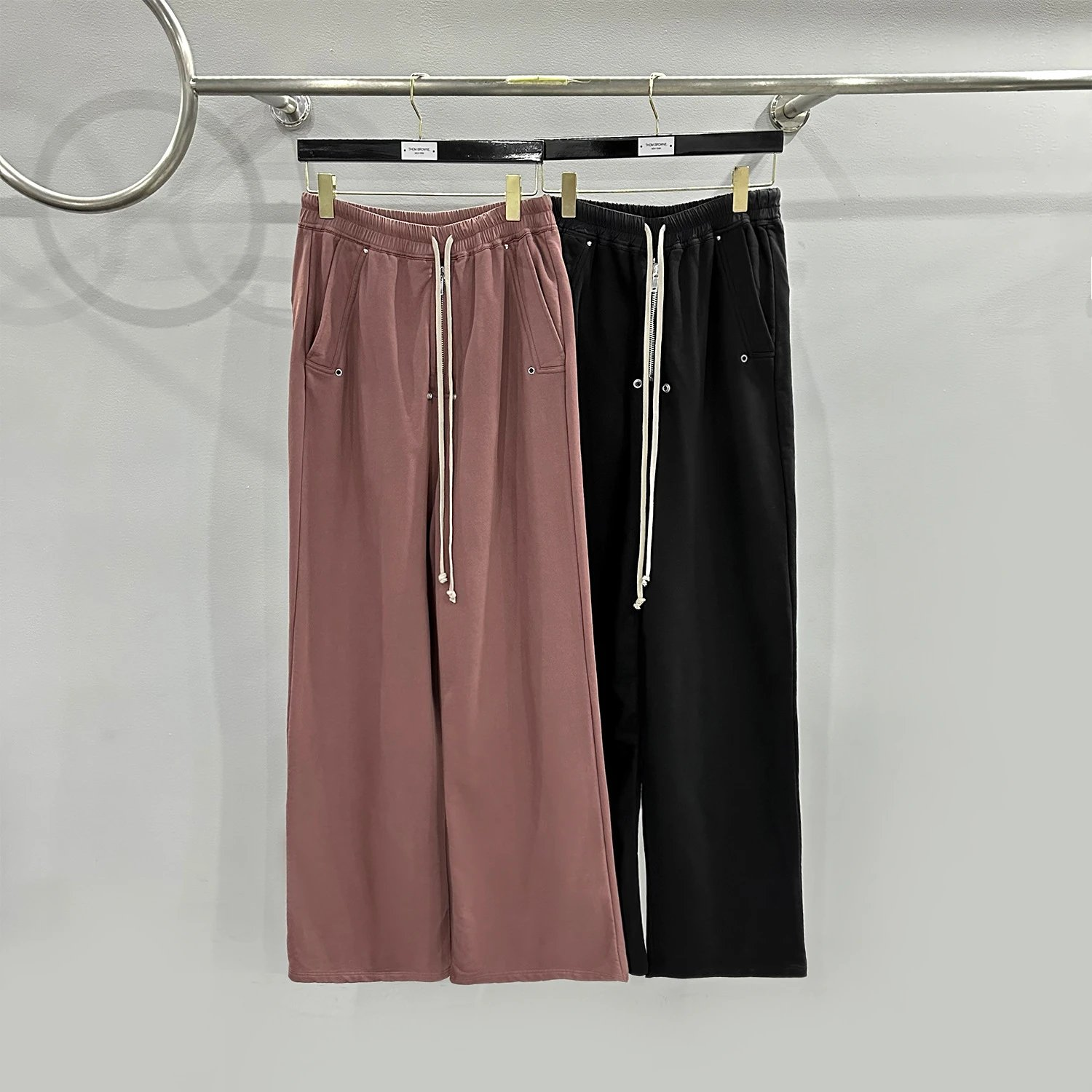 High-Waist Wide-Leg Drawstring