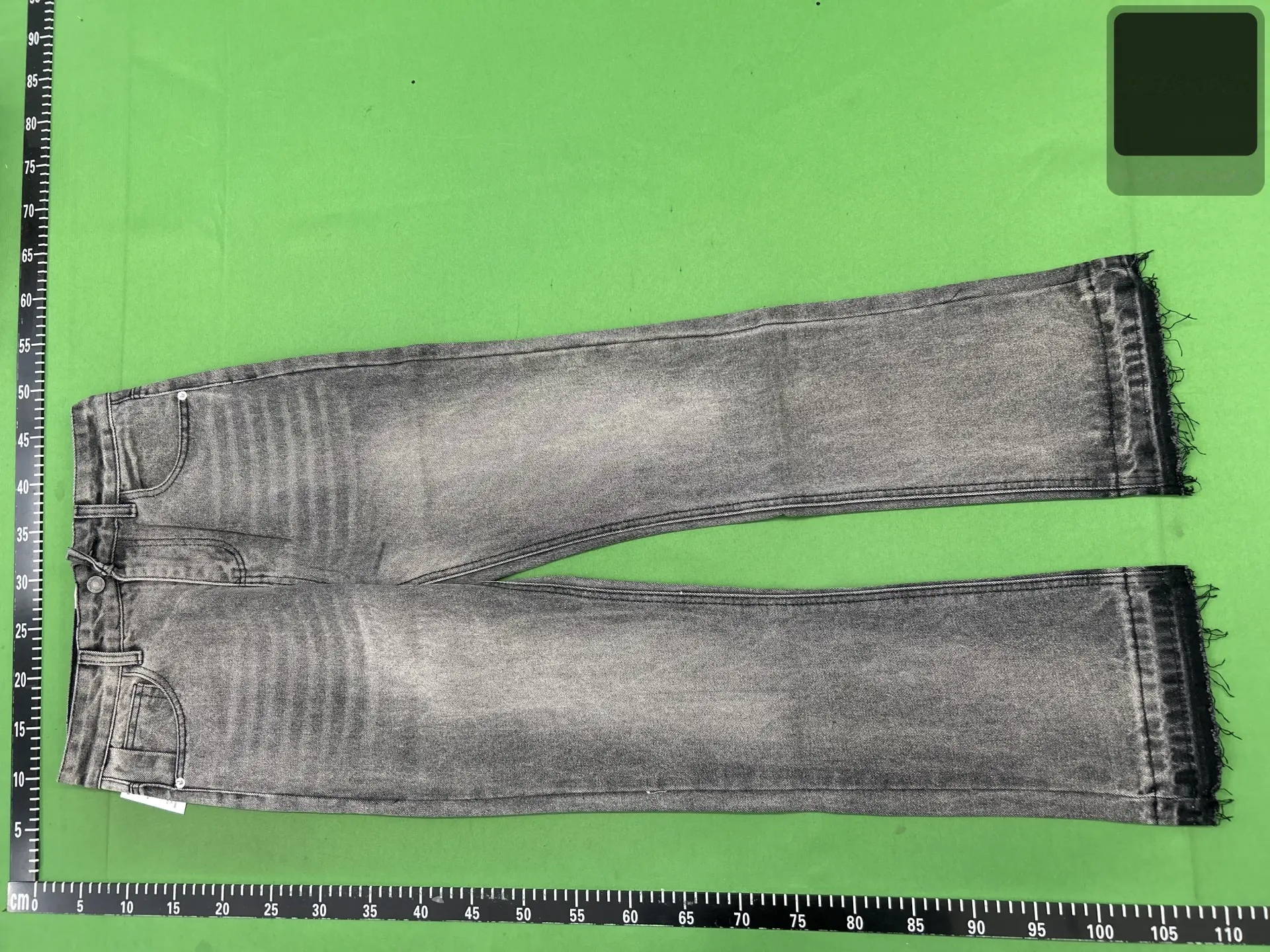 Washed Black Frayed-Hem Jeans - 507 -6