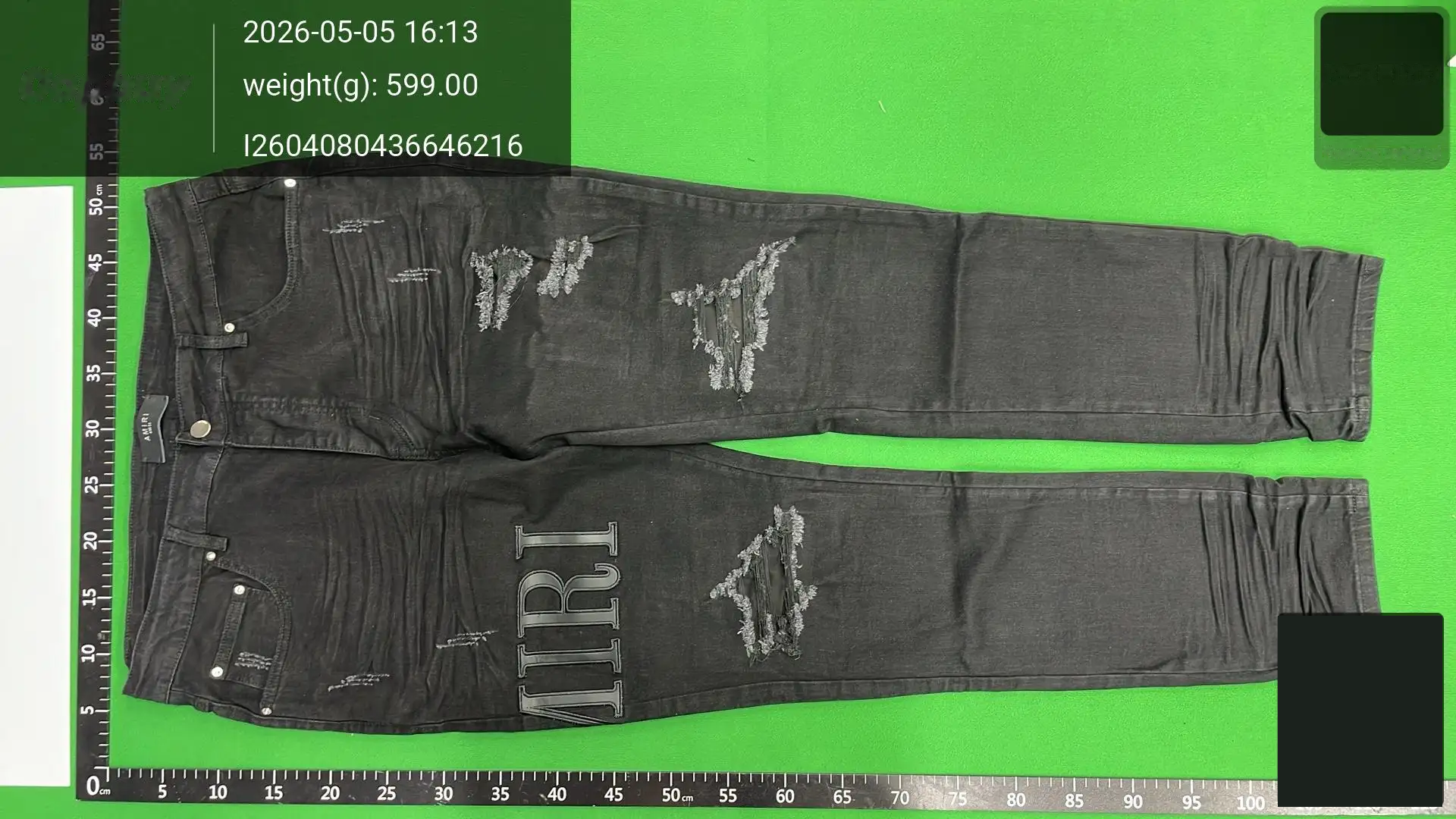 Washed Distressed Paint-Splatter Jeans -5