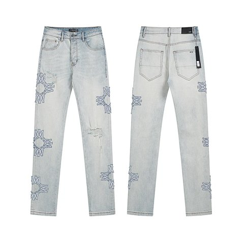 Distressed Ripped Denim Jeans -7