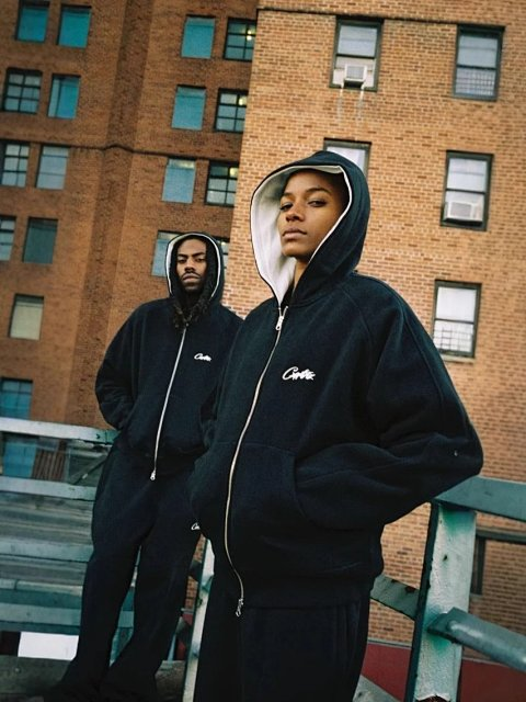 Embroidered Full-Zip Hoodie -5