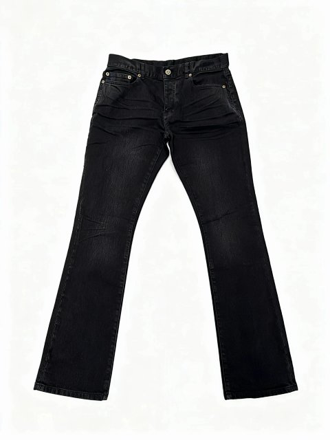 Washed Slim Flared Jeans - D17 -2