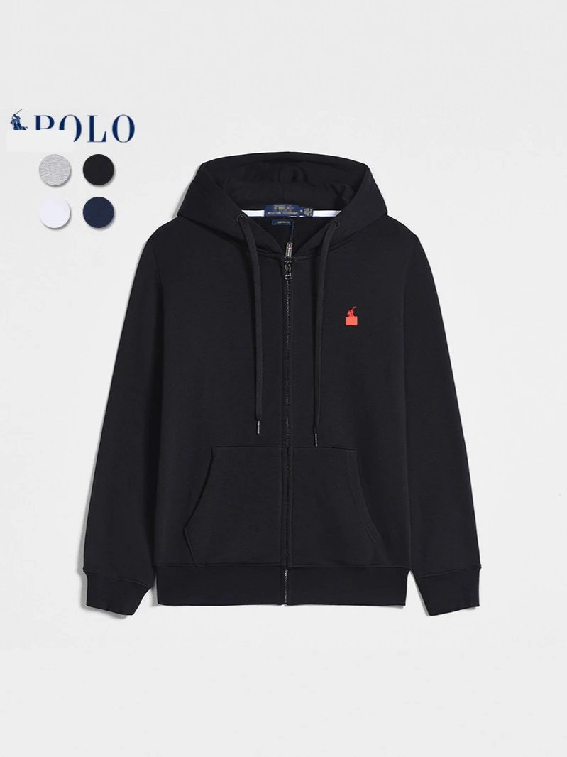 Embroidered Full-Zip Sweatshir
