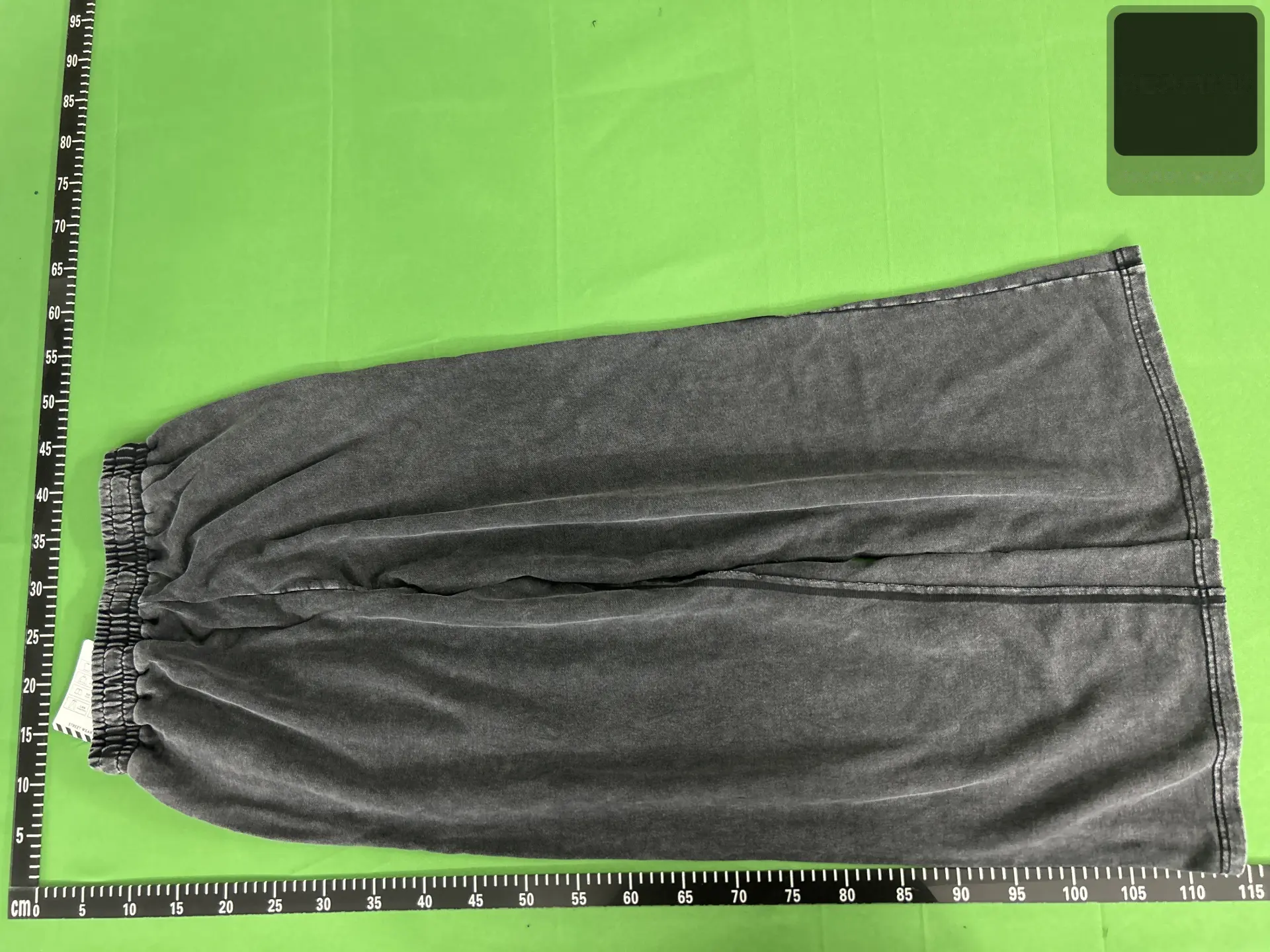 Washed Wide-Leg Drawstring Pants -2