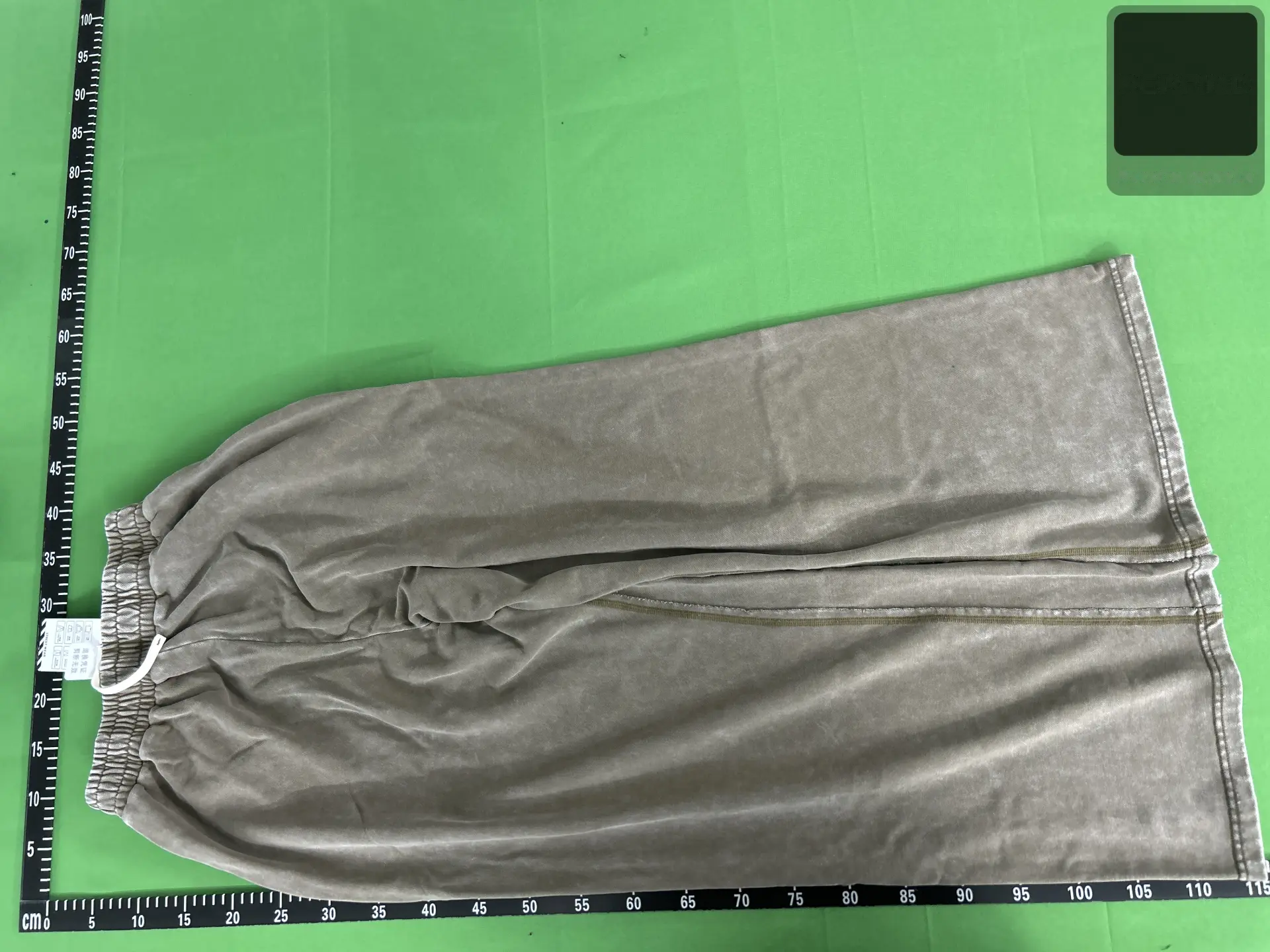 Washed Wide-Leg Drawstring Pants -5