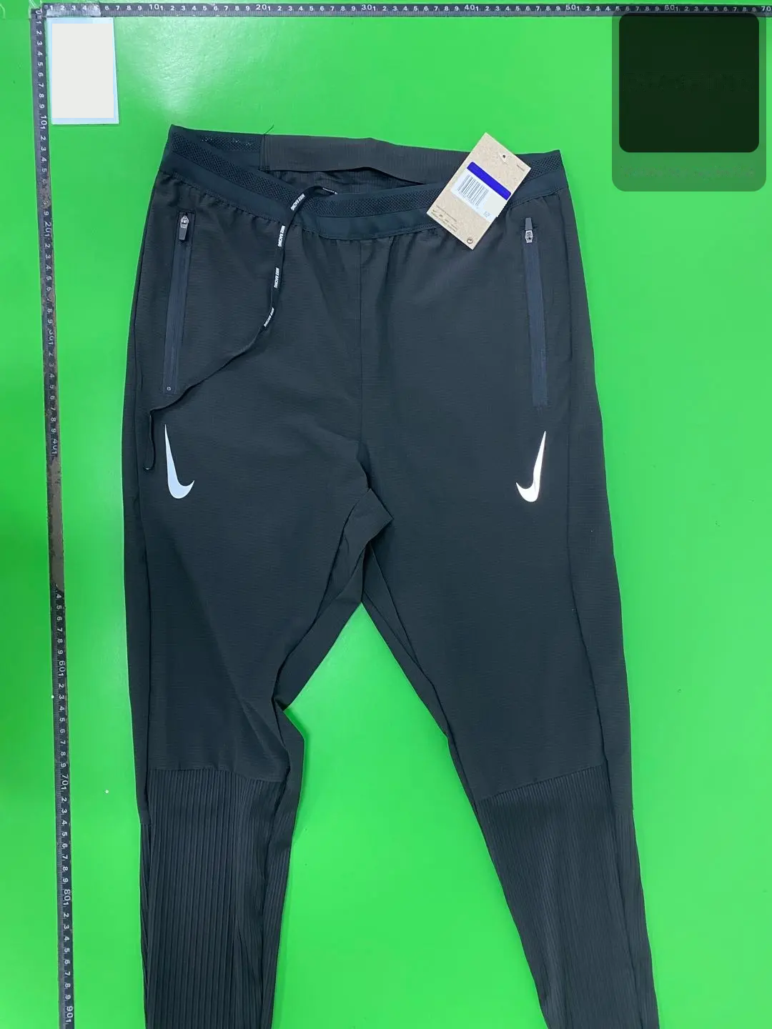 Tapered Training Pants with Ribbed Cuffs -4