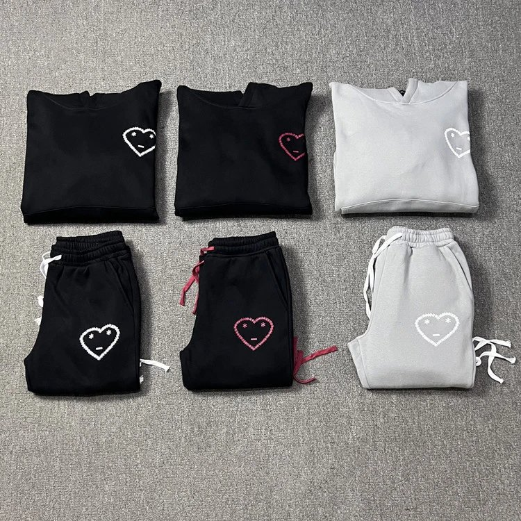 Heart-Graphic Hoodie and Sweat