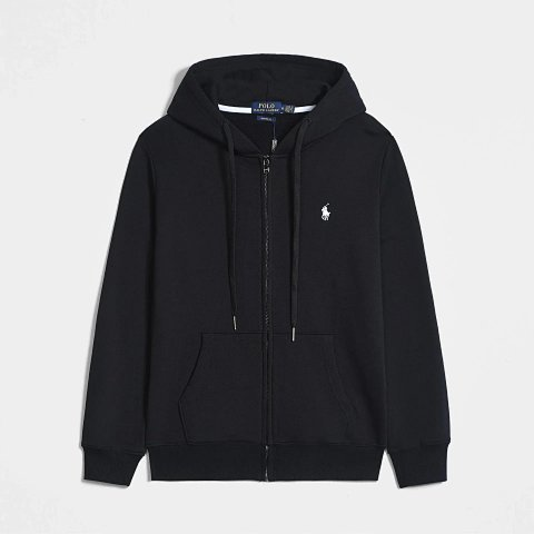 Embroidered Full-Zip Hoodie -7