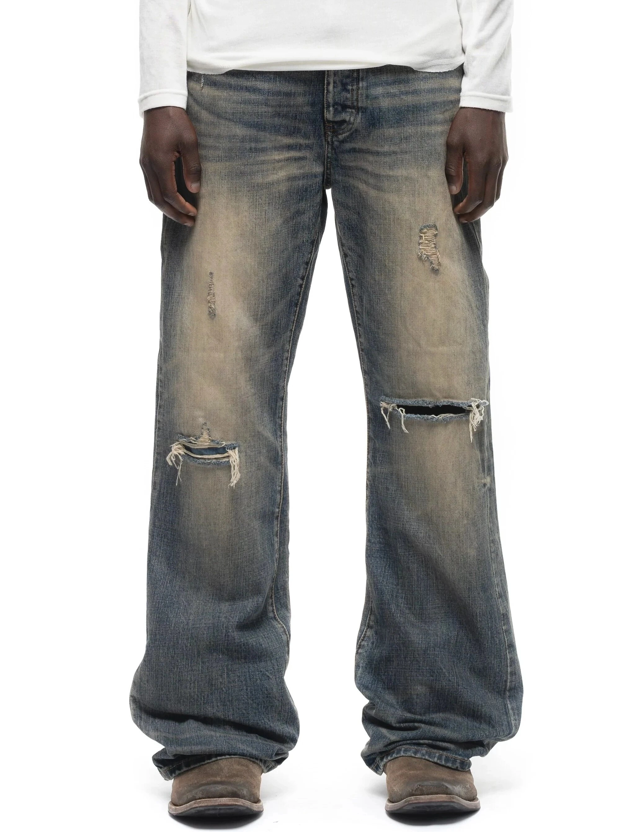 Distressed Washed Jeans - 021