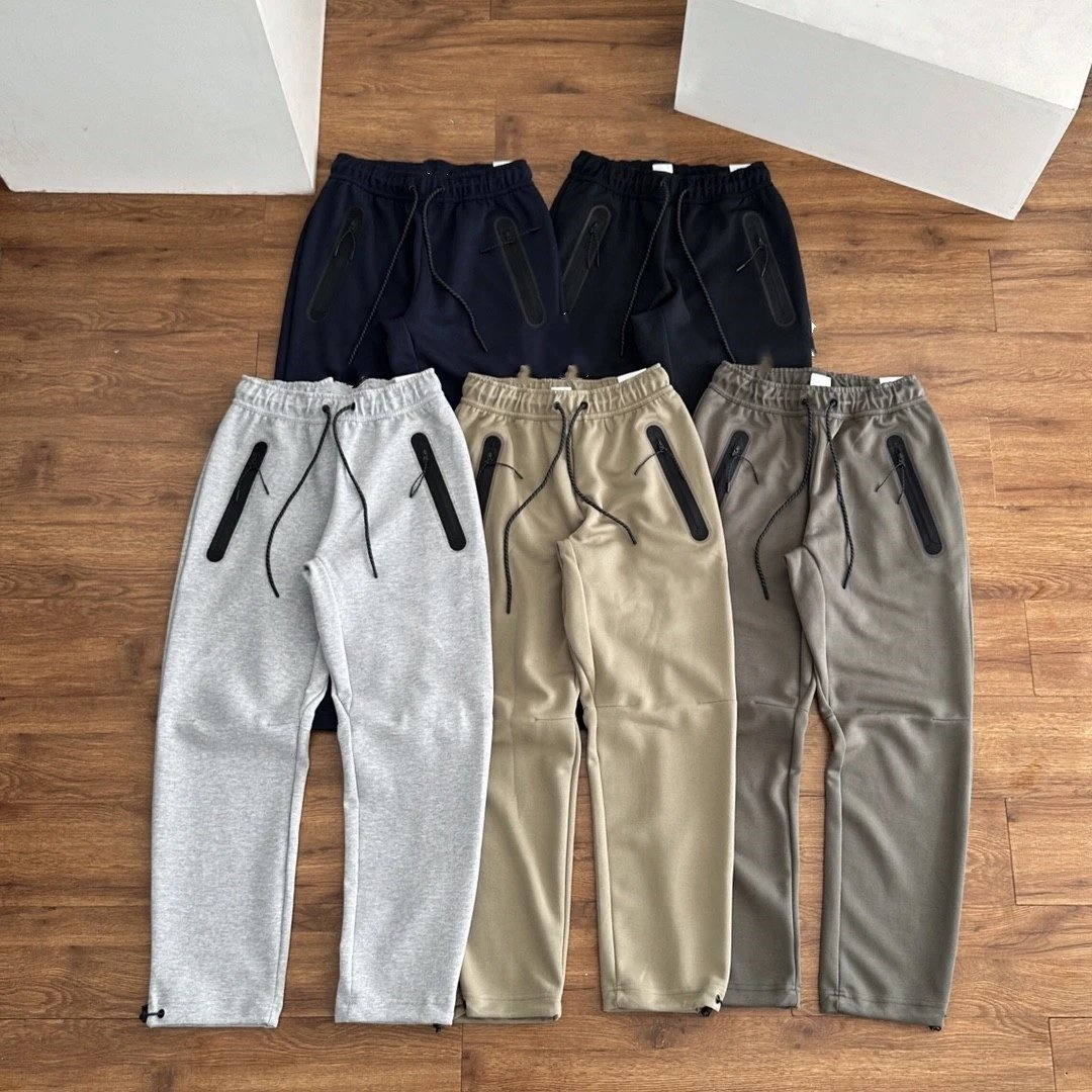 Drawstring Pants with Zip Pock