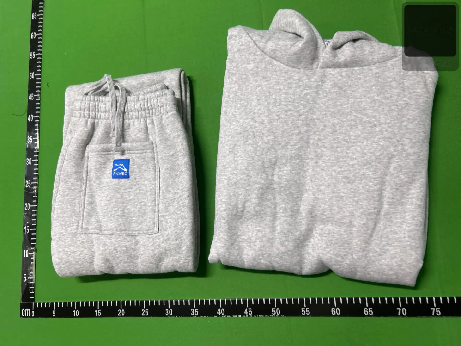 Gray Hoodie and Sweatpants Set -5
