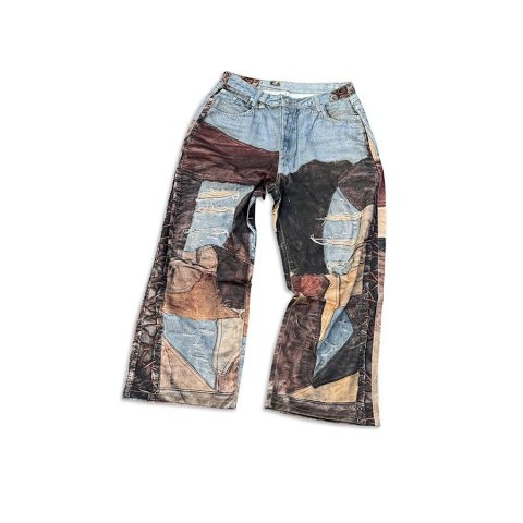 Artwork-Print Jeans - 206A8-2C -2