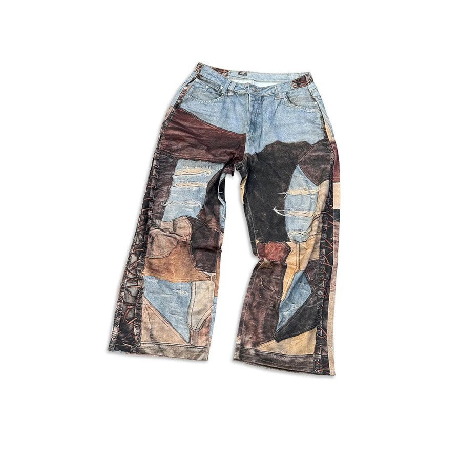 Artwork-Print Jeans - 206A8-2C