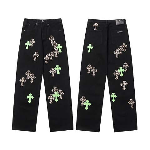 Cross-Detail Jeans Collection -7