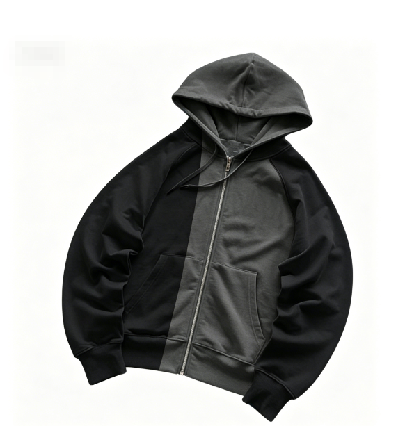 Horse Graphic Colorblock Zip-U source image 10