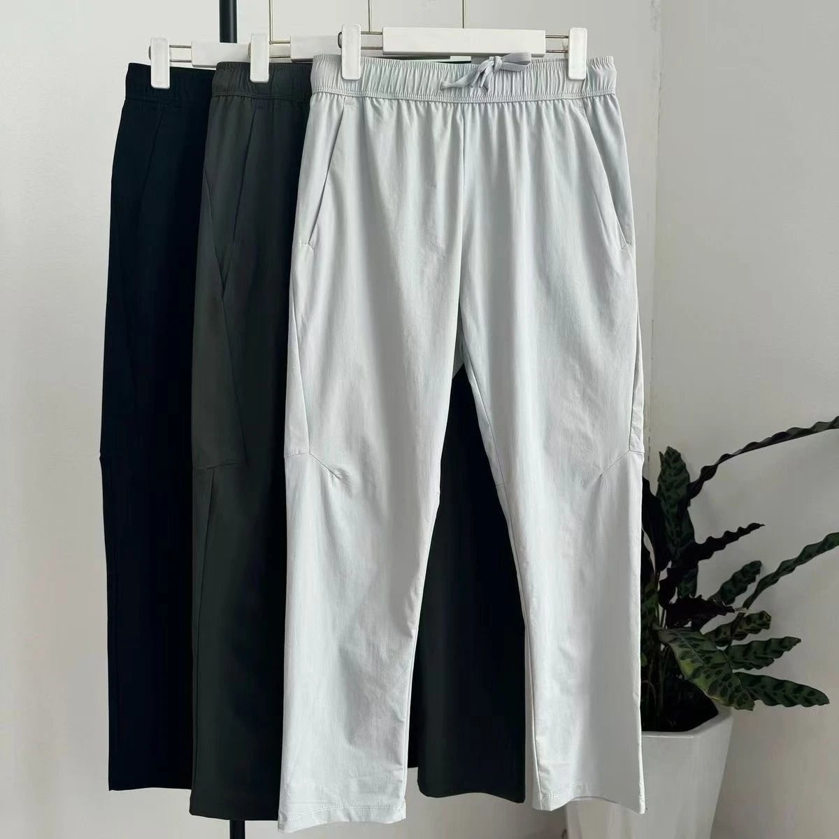 Straight-Leg Drawstring Pants
